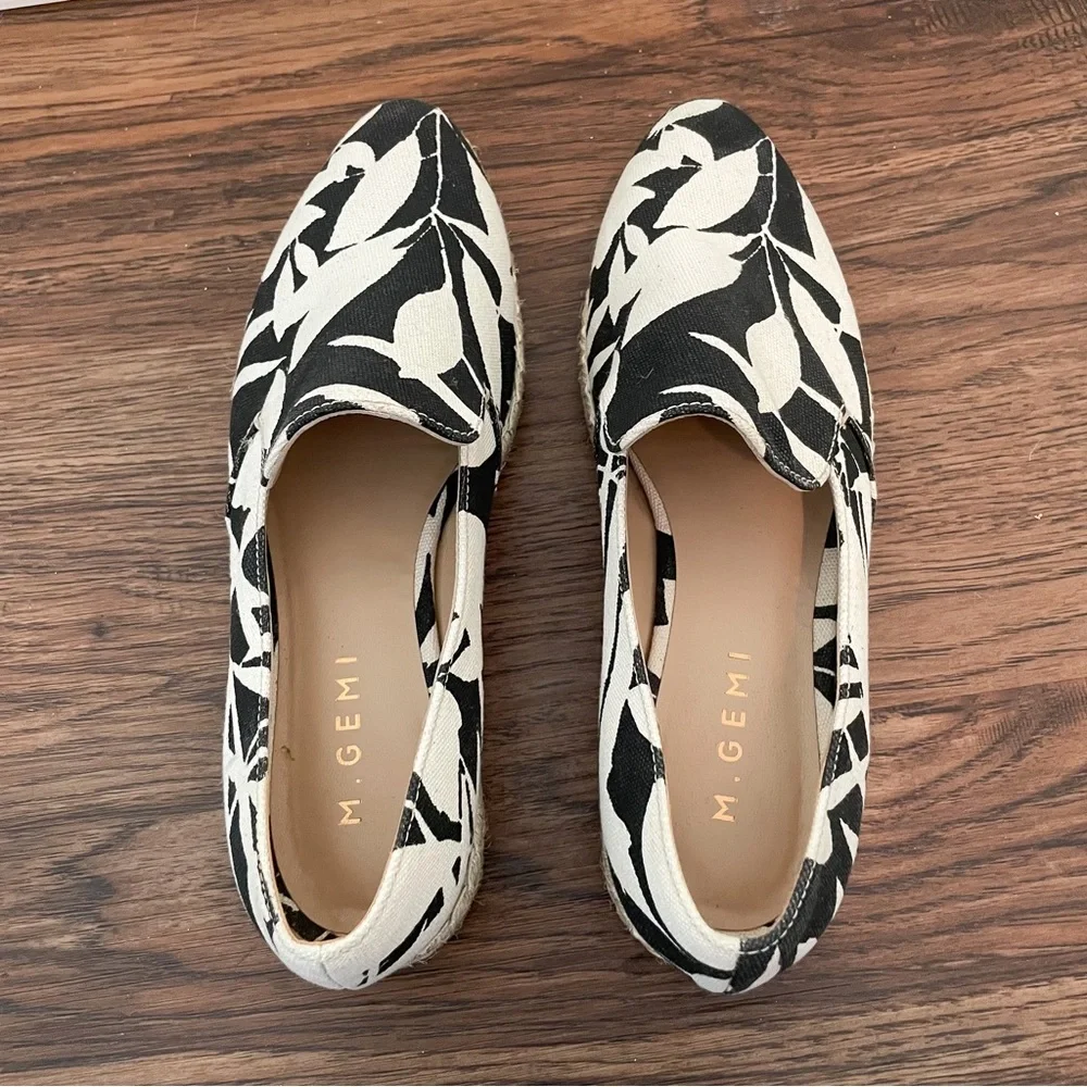 M. Gemi Agio Floral Tropical Print Espadrilles Sz 37.5
